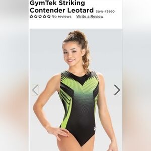 GK Elite Gymtek Striking Contender Tank Leotard Adult Small Style 3860